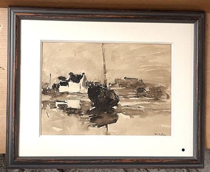 Abel BERTRAM

Loctudy. Paysage marin avec un navir