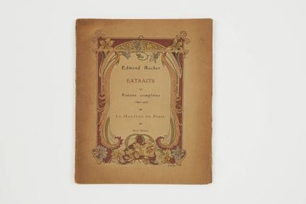 ROCHER (Edmond)

Paris,, École Estienne,, s.d. [19