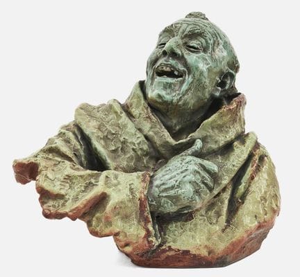 BUSTE EN CÉRAMIQUE DE CHOISY DE LA FIN DU XVIIIe S