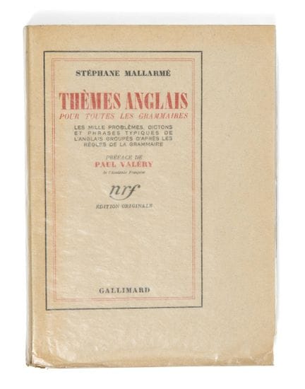 Stéphane Mallarmé

Thèmes Anglais

Gllimard

bon é