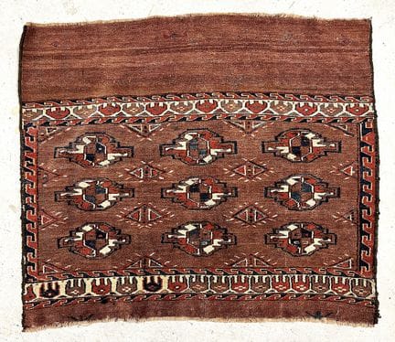 Alfombra Chuval Yomut, Turkmenistán, hacia 1920

D