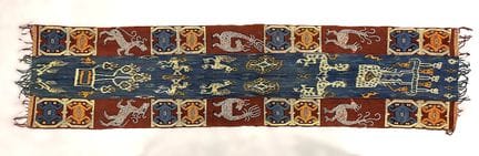 Ikat de Indonesia, Indonesia, hacia 1960

De lana
