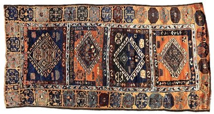 Alfombra turca de Anatolia Yuruk, Turquía, época o