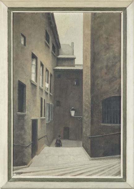 Emmanuel COCARD (1897-1979), 
«Escalera entre edif
