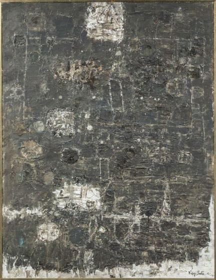 Key SATO (1906-1978).
«Idole verte», 1961
Óleo sob