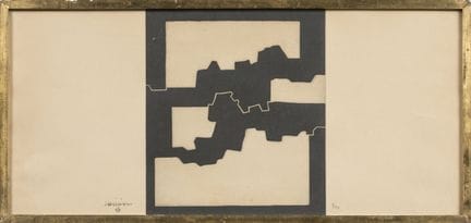 爱德华多-奇利达（1924-2002）
Elkar IV, 1969
绒面纸上的蚀刻版画
左下方有签