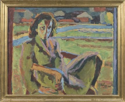 Victor BROCKDORFF (1911-1992)
Mujer sentada al air