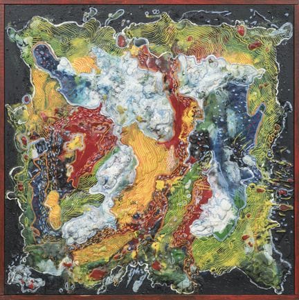 Robert DURAN (1927–2015)
„3D-Landschaft in Rot-Ora