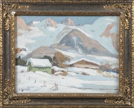 Clovis Frédérick TERRAIRE (1858–1931). 
"Snowy Lan