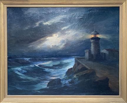 Cosmas STATHIS (1869–1958).
Lighthouse in the Stor