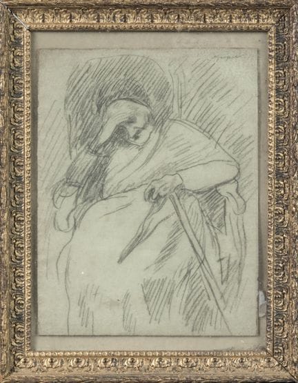 François Joseph GUIGUET (1860–1937) 
"Seated Old L