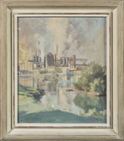 Hippolyte LETY (1878-1959) 
«Los altos hornos» 
Ól