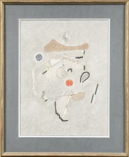 亨利·努沃（1901-1959）。《抽象》。
纸本墨水与铅笔。
41 x 31 厘米。
沙诺伊鉴定所