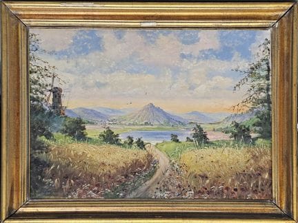 DECASTELLI (siglo XX) 
«Paisaje en Alemania»
Óleo 