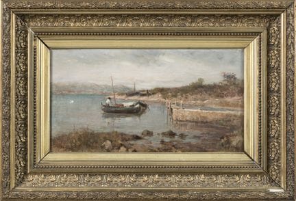 Adolphe APPIAN (1818–1898).
“Seascape.”
Oil on can