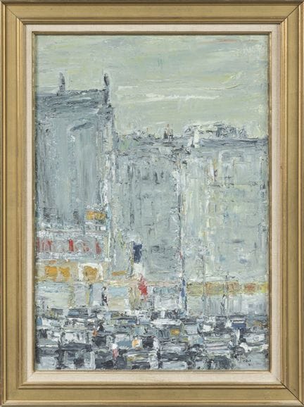 Michel MALY (1936–2018). 
"View of Lyon," 1970
Oil