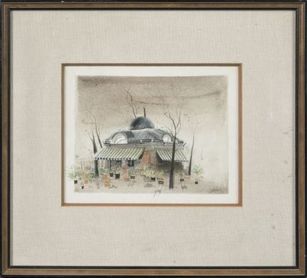 Georges DAMIN (nacido en 1942). 
«Quiosco de flore