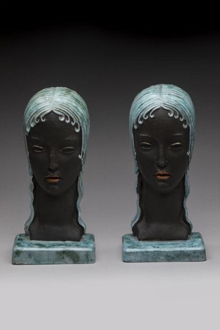 Goldscheider, designed by Joseph C. Motto
Pair of 