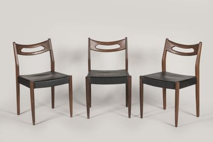 Scandinavie vers 1960-70
Série de six chaises en b