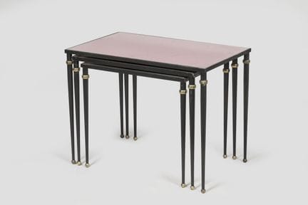 In the Style of Jansen 
Set of 3 nesting tables ma