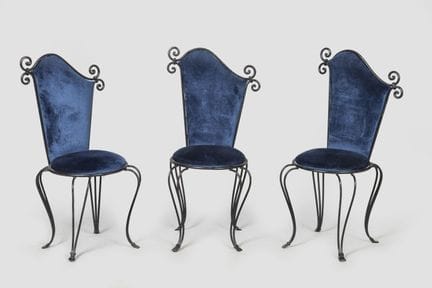 Chantal Thomas (née en 1947)
Série de cinq chaises