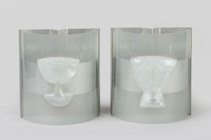 Pierre-Marie LEJEUNE (geb. 1954). 
Paar Wandleucht