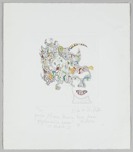 妮基·德·圣法尔（1930-2002）。
《迷幻脑梦》（Psychedelic Brain Drea