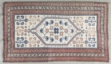 Teppich aus Baumwollkette und -schuss, Wollflor, m