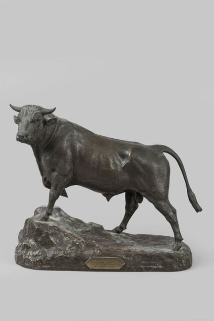 Isidore BONHEUR (1827–1901). „Stier“. Bronze mit b