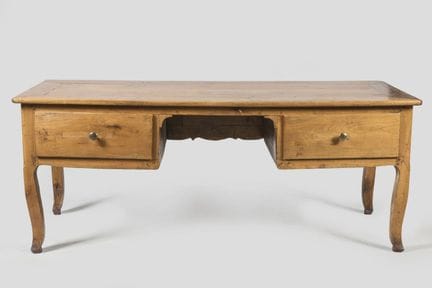 Schreibtisch aus Kirschbaumholz mit zwei Schublade