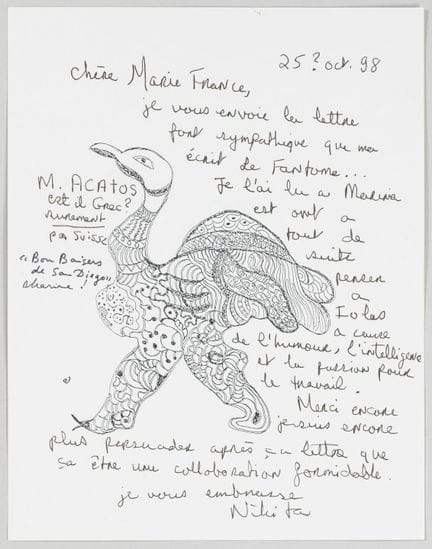 Niki de SAINT PHALLE (1930–2002)
Handschriftlicher