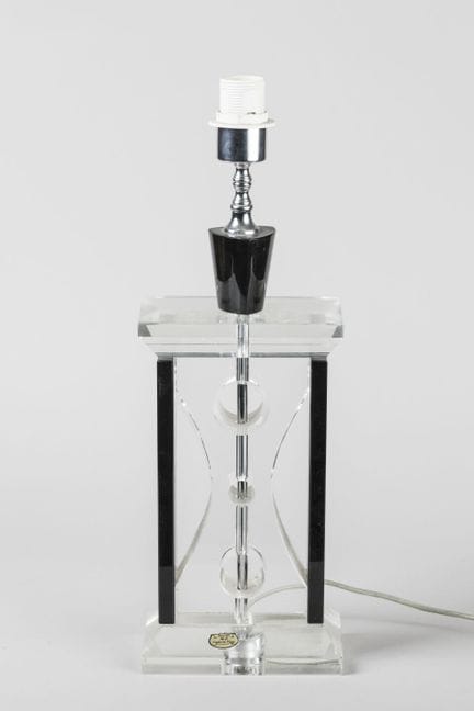 LAMPE à poser en cristal transparent et cristal fu