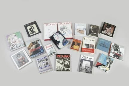 Ein Set aus achtzehn Büchern über Picasso: Fachbüc