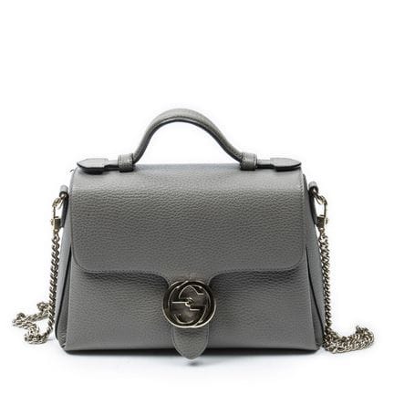 GUCCI - SAC à main porté épaule, modèle "Interlock