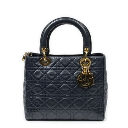 DIOR - SAC à main, modèle "Medium Lady Dior Zip", 
