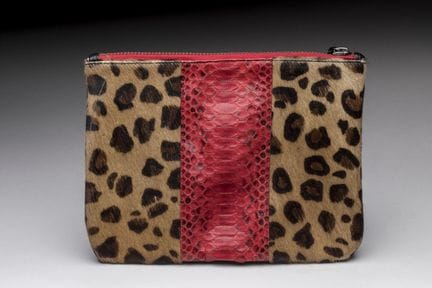 Clarisse VIROT - POCHETTE zippée en fourrure style