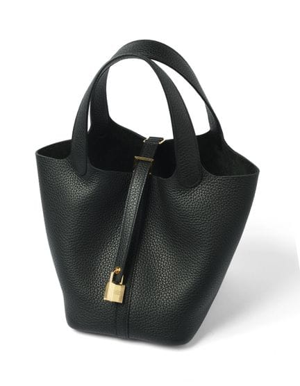 HERMÈS - SAC modèle "Picotin lock" 18 cm en cuir T