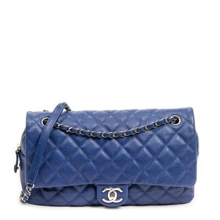 CHANEL - SAC à main porté épaule, modèle "Jumbo Ea