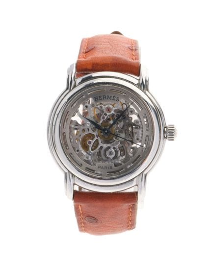 HERMÈS - MONTRE bracelet modèle "Sésame" en acier,