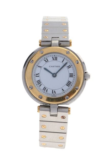 CARTIER - MONTRE bracelet de dame, modèle Santos-V