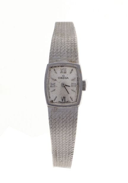 OMEGA - MONTRE bracelet de dame en or gris 750 °/°