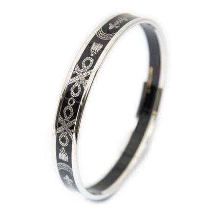 HERMÈS - BRACELET jonc, PM, en métal émaillé, de c
