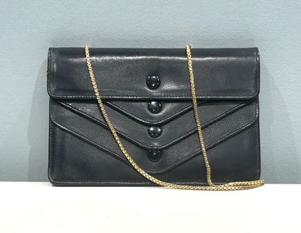 CELINE Paris – Handtasche aus nachtblauem Leder mi