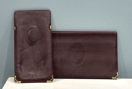 CARTIER - PORTEFEUILLE et ETUI à lunette, collecti