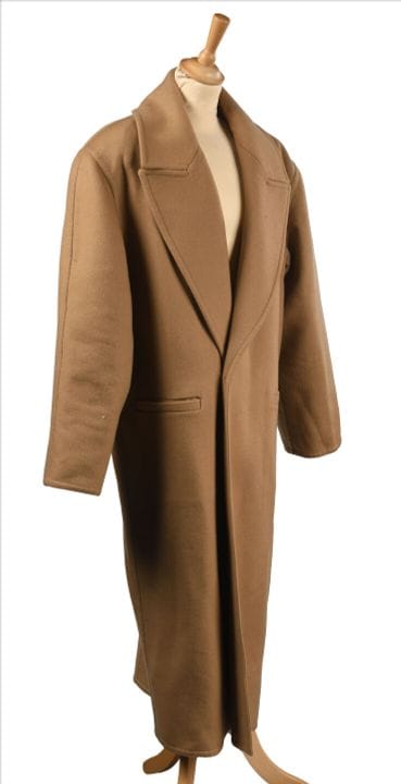 SAINT-LAURENT Paris - Herrenmantel aus beigem Kasc