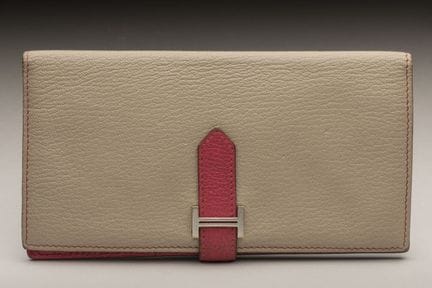 HERMÈS - PORTEFEUILLE modèle "Béarn" en cuir Epsom