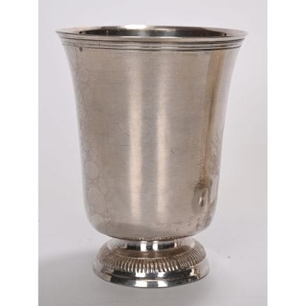 TIMBALE a forma di tulipano in argento massiccio, 