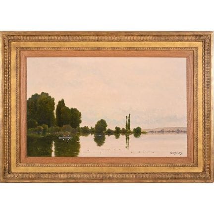 DELPY Jacques Henri. (1877-1957). «Pêcheur dans un