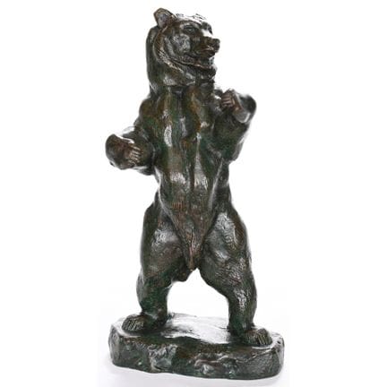 BARYE Antoine Louis. (1796-1875). «L’orso in piedi