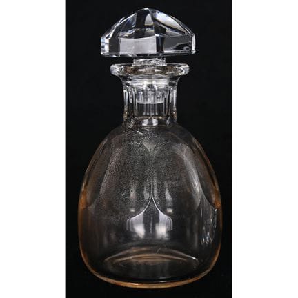 BACCARAT. CARAFFA in cristallo con nervature piatt